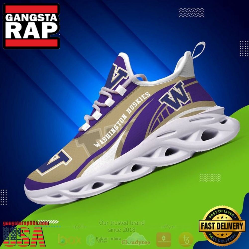 NCAA Washington Huskies Football Clunky Unique Design Max Soul Shoes Running Sneakers NCAA Washington Huskies Football Clunky Unique Design Max Soul Shoes Running Sneakers