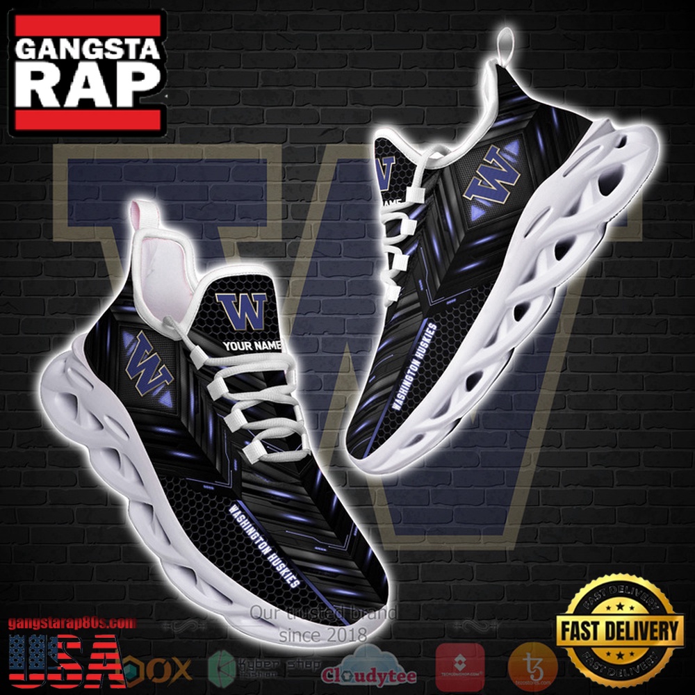 NCAA Washington Huskies Ncaa Custom Name Clunky Unique Design Max Soul Shoes Running Sneakers NCAA Washington Huskies Ncaa Custom Name Clunky Unique Design Max Soul Shoes Running Sneakers