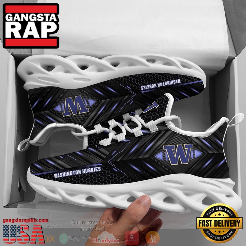 NCAA Washington Huskies Ncaa Custom Name Clunky Unique Design Max Soul Shoes Running Sneakers NCAA Washington Huskies Ncaa Custom Name Clunky Unique Design Max Soul Shoes Running Sneakers
