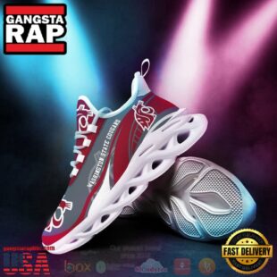 NCAA Washington State Cougars Football Clunky Unique Design Max Soul Shoes Running Sneakers