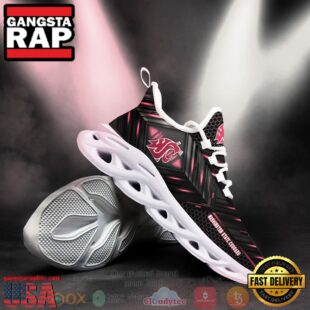 NCAA Washington State Cougars Ncaa Custom Name Clunky Unique Design Max Soul Shoes Running Sneakers