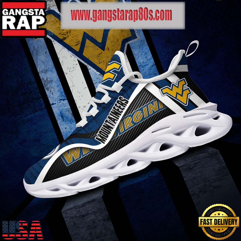 NCAA West Virginia Mountaineers New Design Max Soul Shoes Running Sneakers NCAA West Virginia Mountaineers New Design Max Soul Shoes Running Sneakers