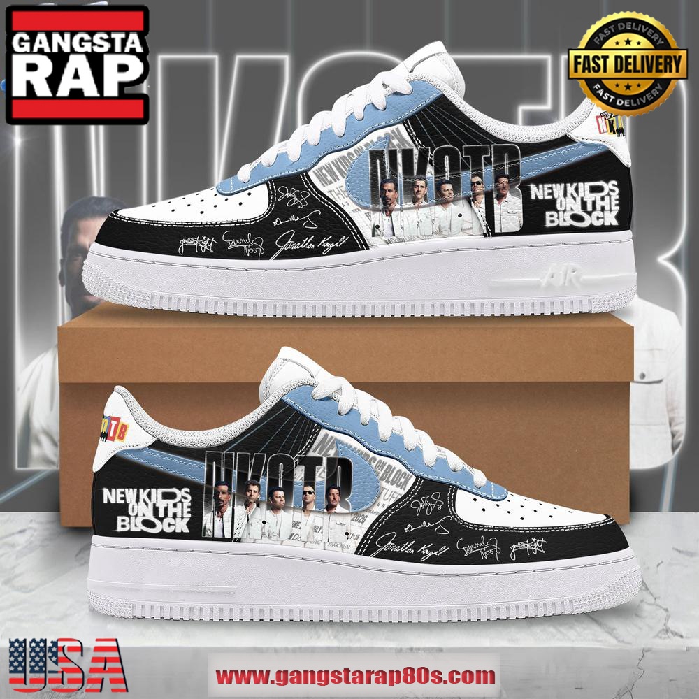 New Kids On The Block Signature Limited Edition Air Force 1 Running Sneakers Shoes New Kids On The Block Signature Limited Edition Air Force 1 Running Sneakers Shoes