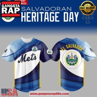 New York Mets Salvadoran Heritage 2025 Baseball Jersey