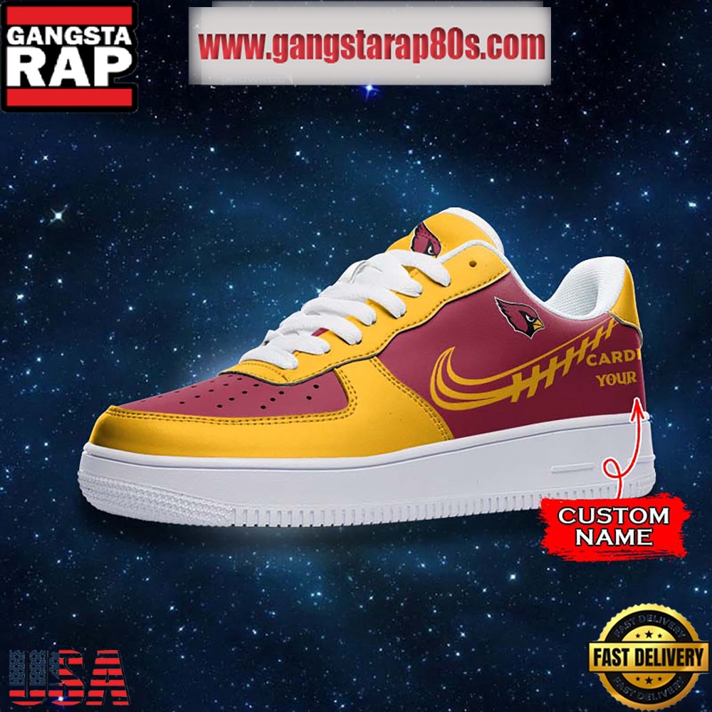 NFL Arizona Cardinals Unique Design Custom Name Air Force 1 Sneaker Shoes NFL Arizona Cardinals Unique Design Custom Name Air Force 1 Sneaker Shoes