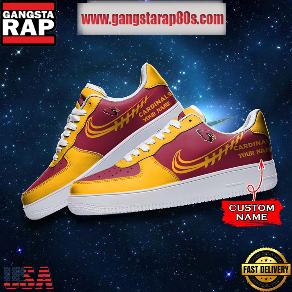 NFL Arizona Cardinals Unique Design Custom Name Air Force 1 Sneaker Shoes NFL Arizona Cardinals Unique Design Custom Name Air Force 1 Sneaker Shoes
