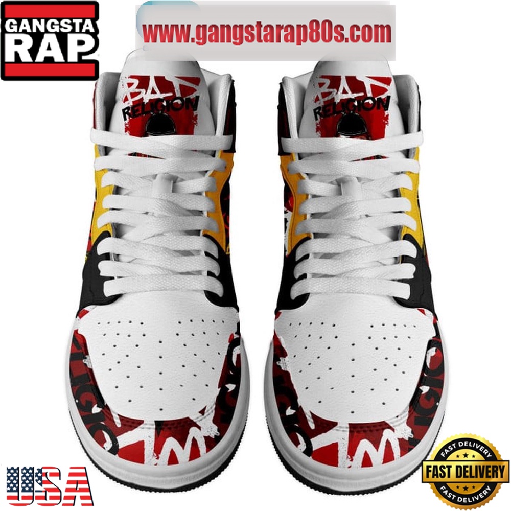 Bad Religion I Want To Conquer The World Air Jordan 1 Sneakers Shoes Bad Religion I Want To Conquer The World Air Jordan 1 Sneakers Shoes