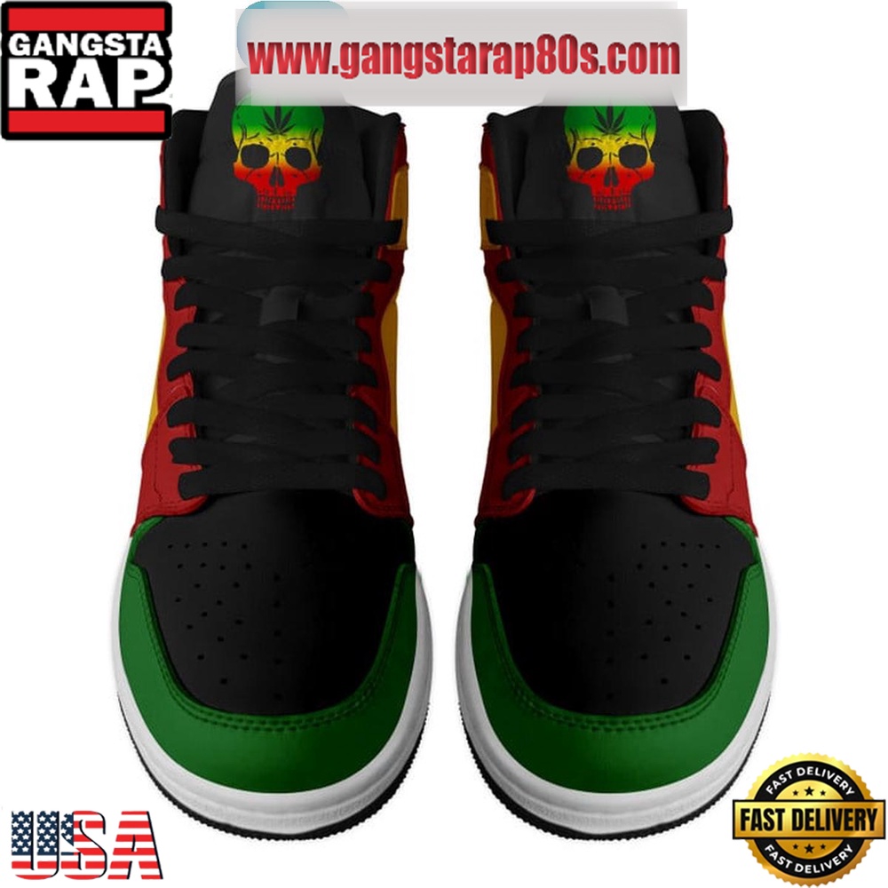 Bob Marley One Love Of Reggae Era Air Jordan 1 Sneakers Shoes Bob Marley One Love Of Reggae Era Air Jordan 1 Sneakers Shoes