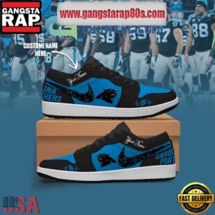 NFL Carolina Panthers Personalized Air Jordan 1 Sneakers Shoes