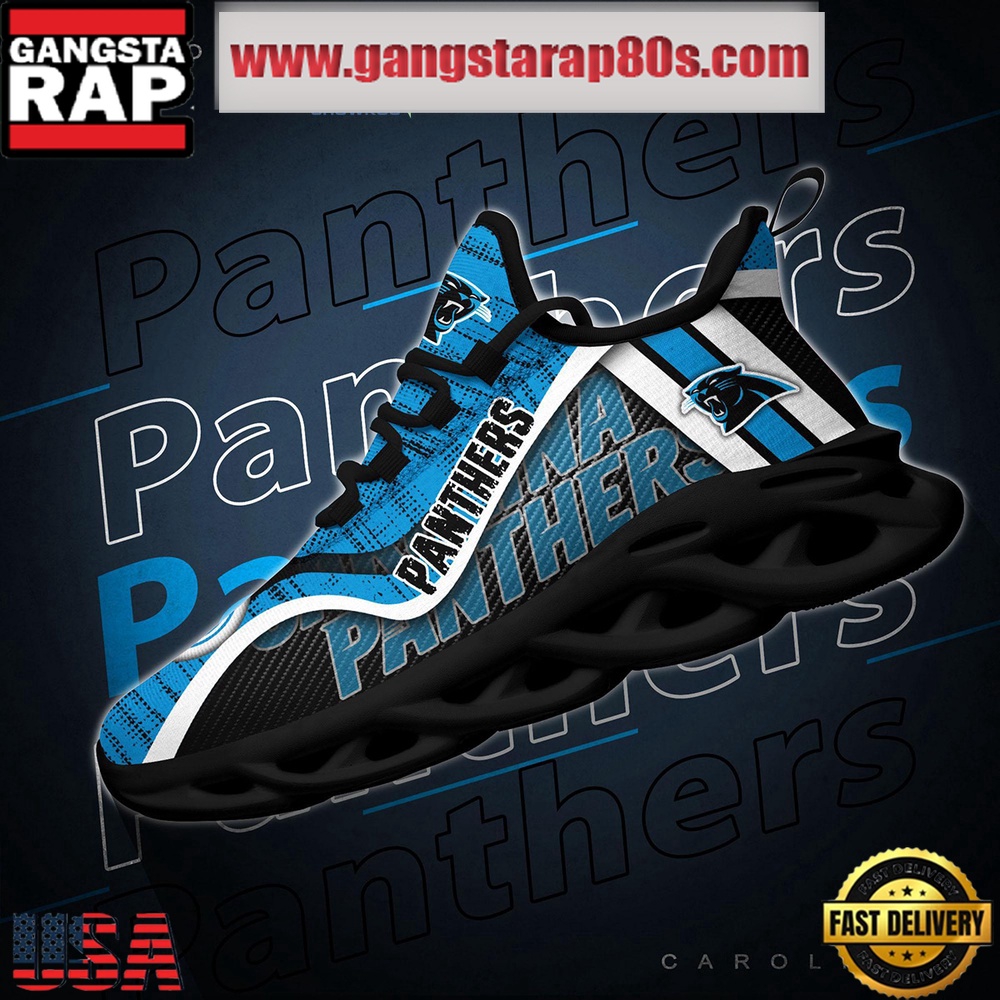 NFL Carolina Panthers Unique Design Max Soul Shoes Running Sneakers NFL Carolina Panthers Unique Design Max Soul Shoes Running Sneakers