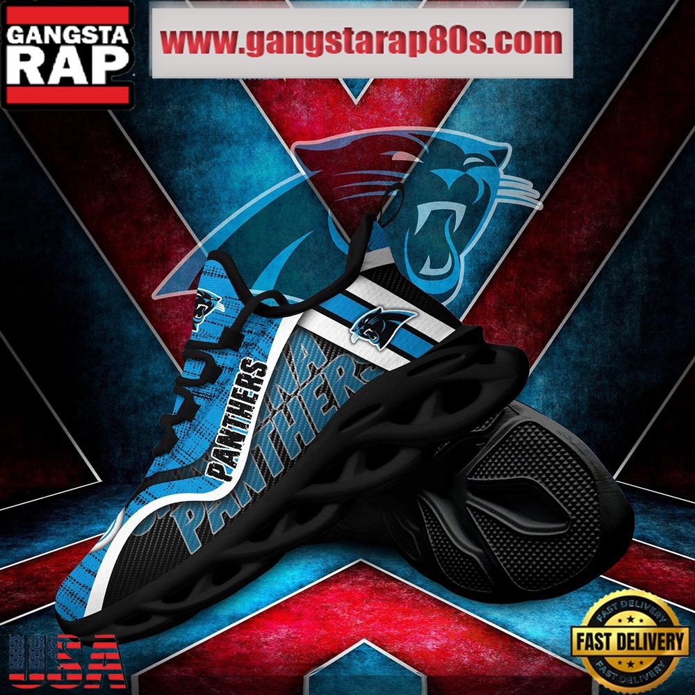 NFL Carolina Panthers Unique Design Max Soul Shoes Running Sneakers NFL Carolina Panthers Unique Design Max Soul Shoes Running Sneakers