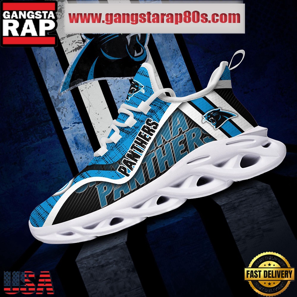 NFL Carolina Panthers Unique Design Max Soul Shoes Running Sneakers NFL Carolina Panthers Unique Design Max Soul Shoes Running Sneakers