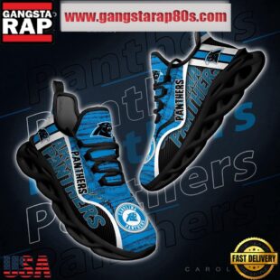 NFL Carolina Panthers Unique Design Max Soul Shoes Running Sneakers