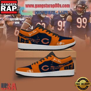 NFL Chicago Bears Personalized Air Jordan 1 Sneakers Shoes