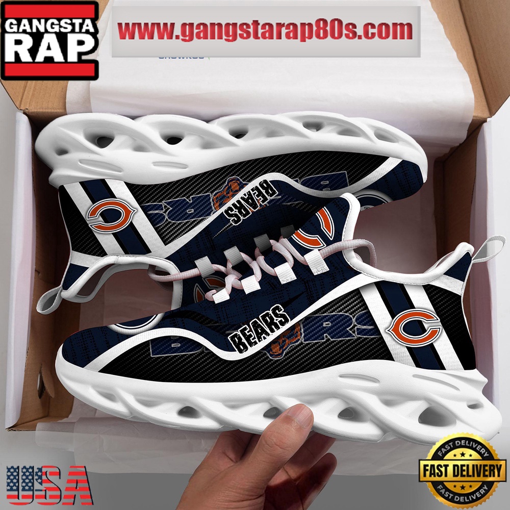 NFL Chicago Bears Unique Design Max Soul Shoes Running Sneakers NFL Chicago Bears Unique Design Max Soul Shoes Running Sneakers