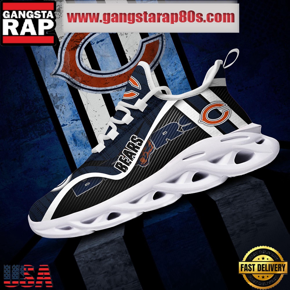 NFL Chicago Bears Unique Design Max Soul Shoes Running Sneakers NFL Chicago Bears Unique Design Max Soul Shoes Running Sneakers