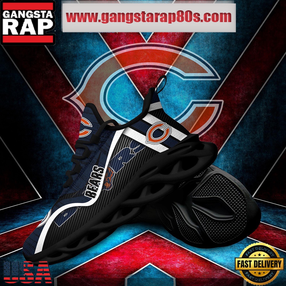 NFL Chicago Bears Unique Design Max Soul Shoes Running Sneakers NFL Chicago Bears Unique Design Max Soul Shoes Running Sneakers