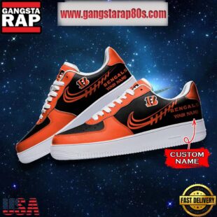 NFL Cincinnati Bengals Unique Design Custom Name Air Force 1 Sneaker Shoes