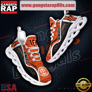NFL Cincinnati Bengals Unique Design Max Soul Shoes Running Sneakers