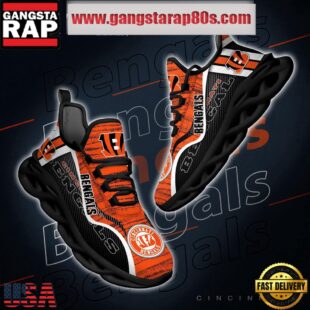NFL Cincinnati Bengals Unique Design Max Soul Shoes Running Sneakers