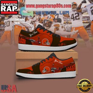 NFL Cleveland Browns Personalized Air Jordan 1 Sneakers Shoes