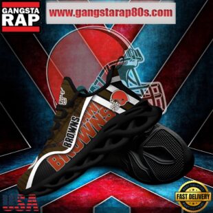 NFL Cleveland Browns Unique Design Max Soul Shoes Running Sneakers