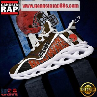 NFL Cleveland Browns Unique Design Max Soul Shoes Running Sneakers