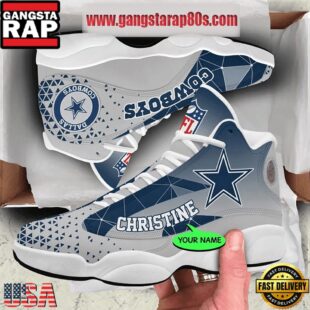 NFL Dallas Cowboys Personalized Air Jordan 13 Sport Shoes