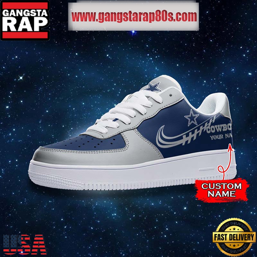 NFL Dallas Cowboys Unique Design Custom Name Air Force 1 Sneaker Shoes NFL Dallas Cowboys Unique Design Custom Name Air Force 1 Sneaker Shoes