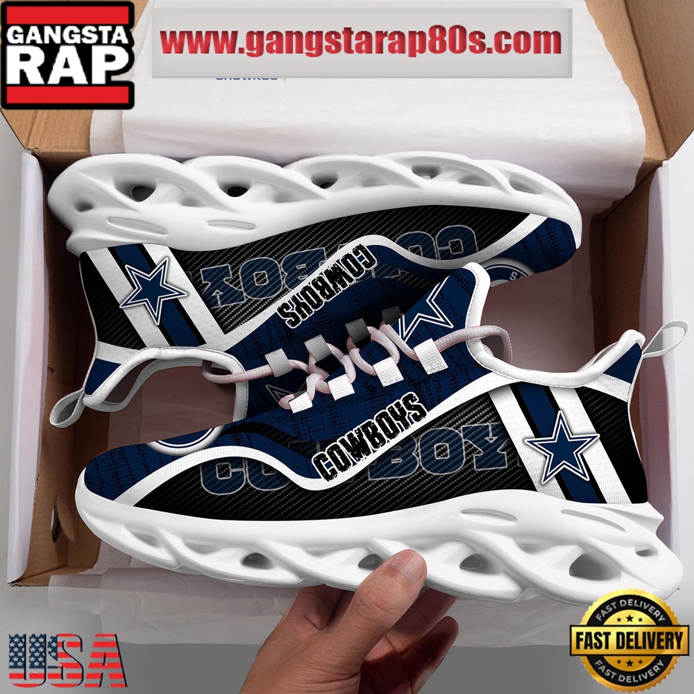 NFL Dallas Cowboys Unique Design Max Soul Shoes Running Sneakers NFL Dallas Cowboys Unique Design Max Soul Shoes Running Sneakers