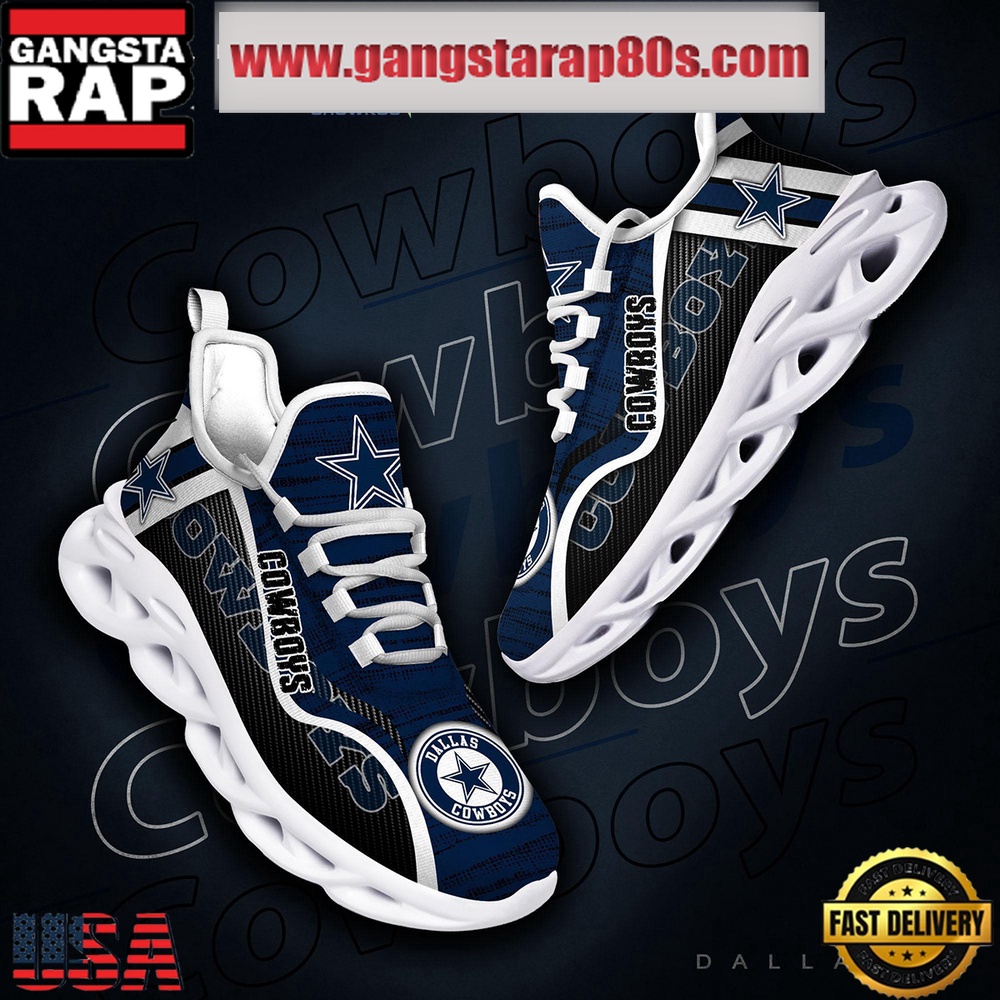 NFL Dallas Cowboys Unique Design Max Soul Shoes Running Sneakers NFL Dallas Cowboys Unique Design Max Soul Shoes Running Sneakers