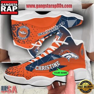 NFL Denver Broncos Personalized Air Jordan 13 Sport Shoes