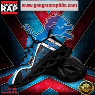 NFL Detroit Lions Unique Design Max Soul Shoes Running Sneakers