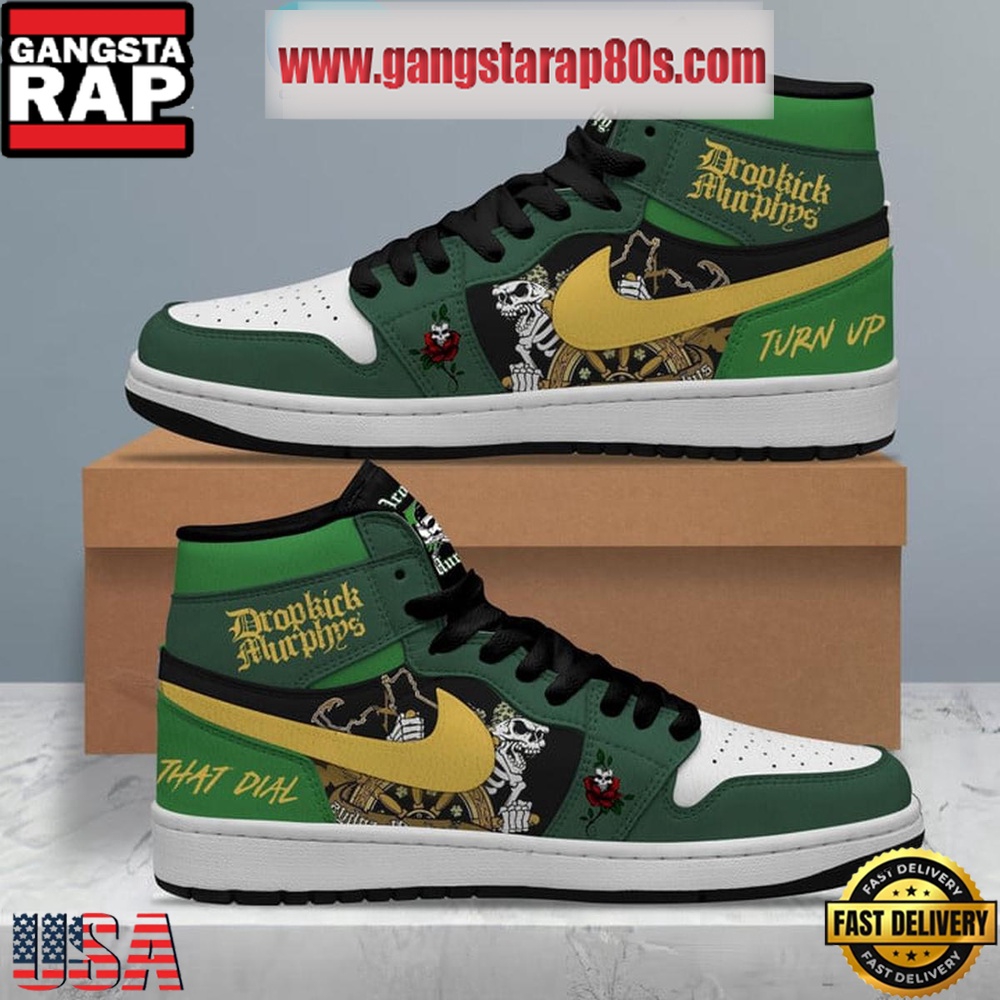 Dropkick Murphys Turn Up That Dial Rock Time Air Jordan 1 Sneakers Shoes Dropkick Murphys Turn Up That Dial Rock Time Air Jordan 1 Sneakers Shoes