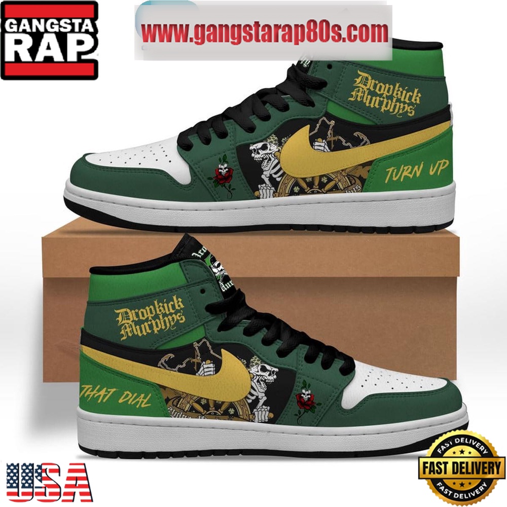 Dropkick Murphys Turn Up That Dial Rock Time Air Jordan 1 Sneakers Shoes Dropkick Murphys Turn Up That Dial Rock Time Air Jordan 1 Sneakers Shoes