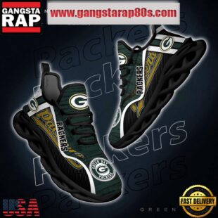NFL Green Bay Packers Unique Design Max Soul Shoes Running Sneakers