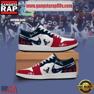 NFL Houston Texans Personalized Air Jordan 1 Sneakers Shoes