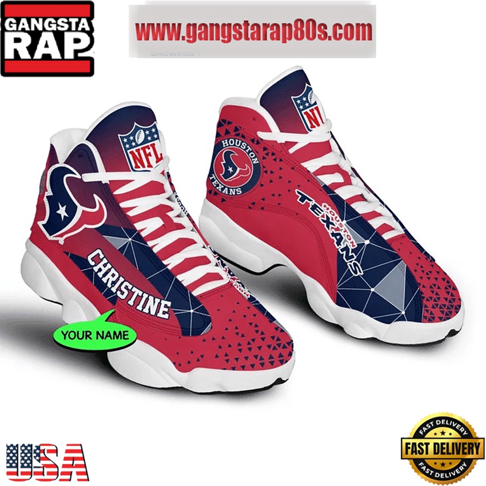 NFL Houston Texans Personalized Air Jordan 13 Sport Shoes NFL Houston Texans Personalized Air Jordan 13 Sport Shoes