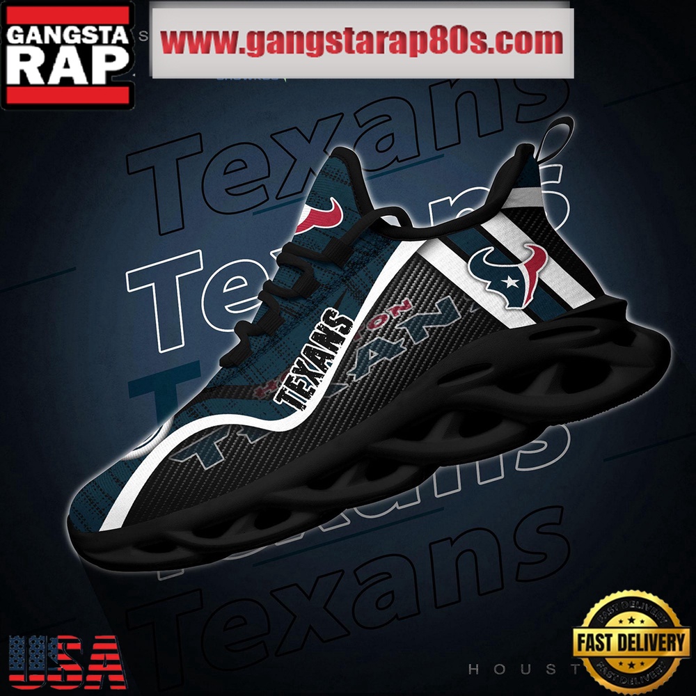 NFL Houston Texans Unique Design Max Soul Shoes Running Sneakers NFL Houston Texans Unique Design Max Soul Shoes Running Sneakers