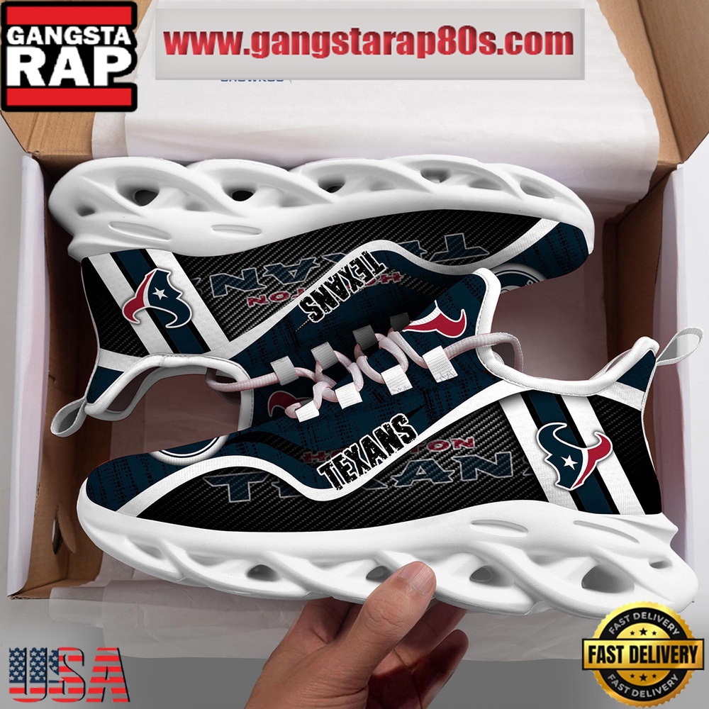 NFL Houston Texans Unique Design Max Soul Shoes Running Sneakers NFL Houston Texans Unique Design Max Soul Shoes Running Sneakers