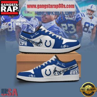 NFL Indianapolis Colts Personalized Air Jordan 1 Sneakers Shoes