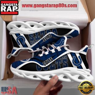 NFL Indianapolis Colts Unique Design Max Soul Shoes Running Sneakers