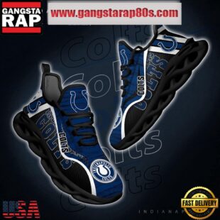 NFL Indianapolis Colts Unique Design Max Soul Shoes Running Sneakers