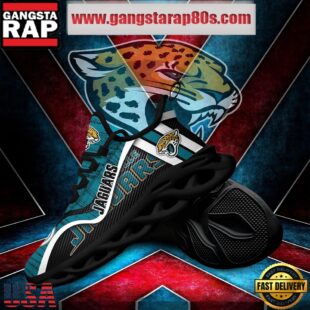 NFL Jacksonville Jaguars Unique Design Max Soul Shoes Running Sneakers