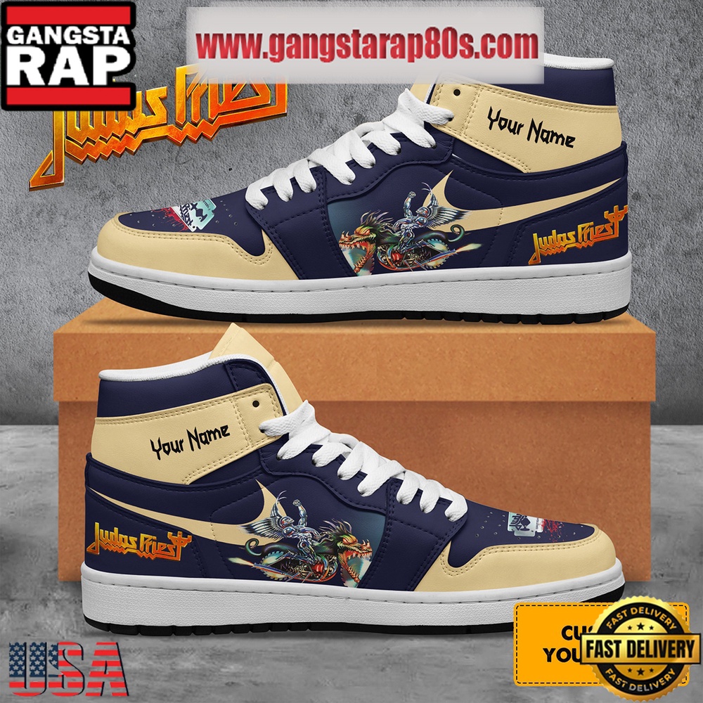 Judas Priest The Serpent And The King Personalized Air Jordan 1 Sneakers Shoes Judas Priest The Serpent And The King Personalized Air Jordan 1 Sneakers Shoes