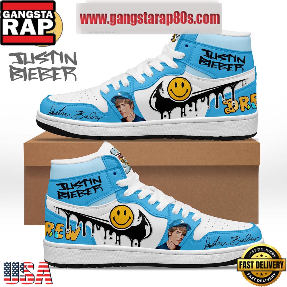 Justin Bieber Drew Air Jordan 1 Sneakers Shoes Justin Bieber Drew Air Jordan 1 Sneakers Shoes