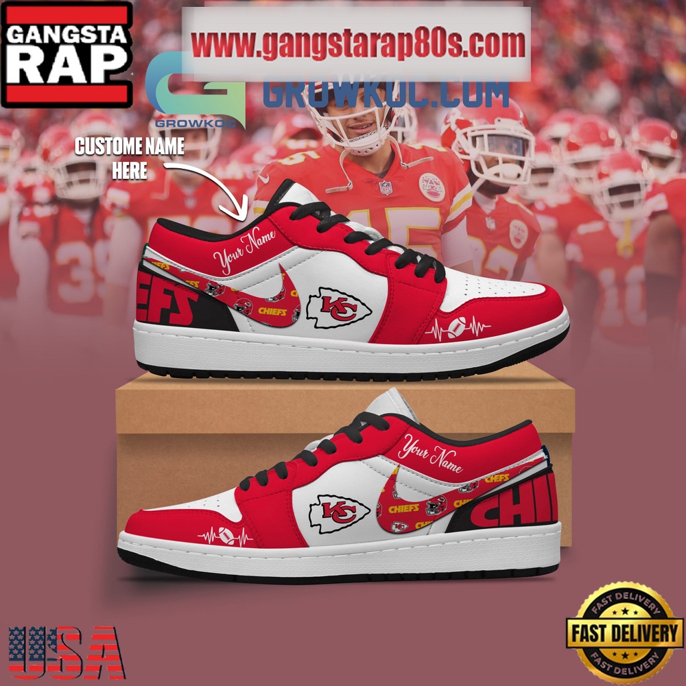 Kansas City Chiefs Personalized Air Jordan 1 Sneakers Shoes Kansas City Chiefs Personalized Air Jordan 1 Sneakers Shoes