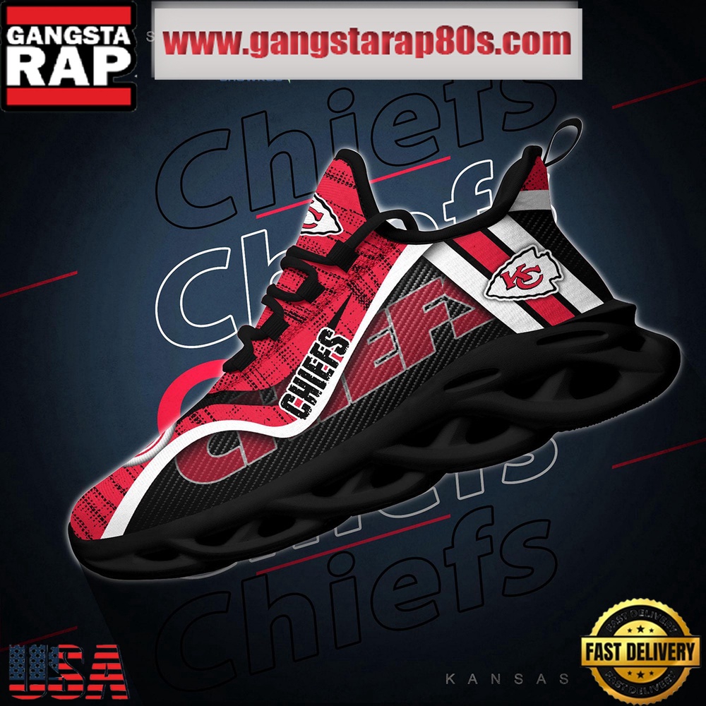 NFL Kansas City Chiefs Unique Design Max Soul Shoes Running Sneakers NFL Kansas City Chiefs Unique Design Max Soul Shoes Running Sneakers