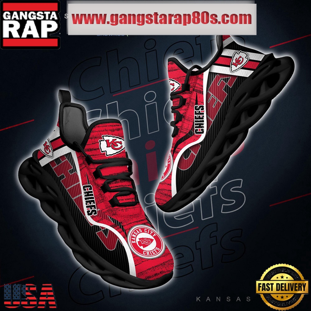 NFL Kansas City Chiefs Unique Design Max Soul Shoes Running Sneakers NFL Kansas City Chiefs Unique Design Max Soul Shoes Running Sneakers