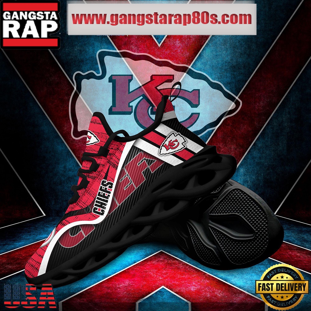 NFL Kansas City Chiefs Unique Design Max Soul Shoes Running Sneakers NFL Kansas City Chiefs Unique Design Max Soul Shoes Running Sneakers